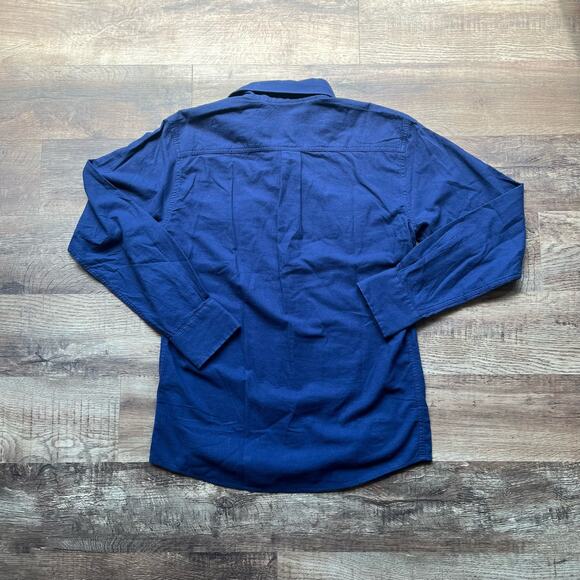 Peter Millar Button up Shirt Men's Small Crown Crafted Blue Long Sleeve NWT - Picture 2 of 5